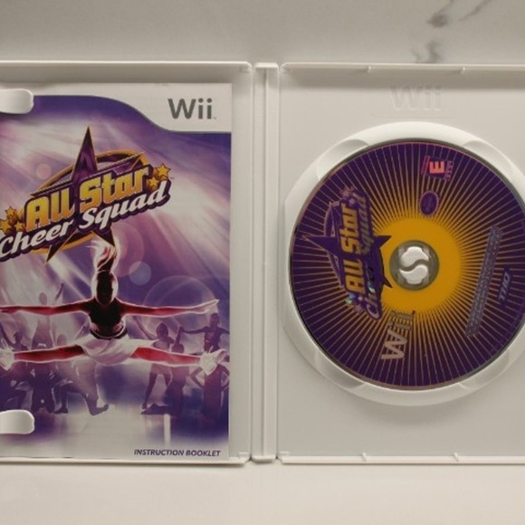 All-Star Cheer Squad Game Nintendo Wii, 2008 Complete In Box CIB w/ Manual - Picture 3 of 3